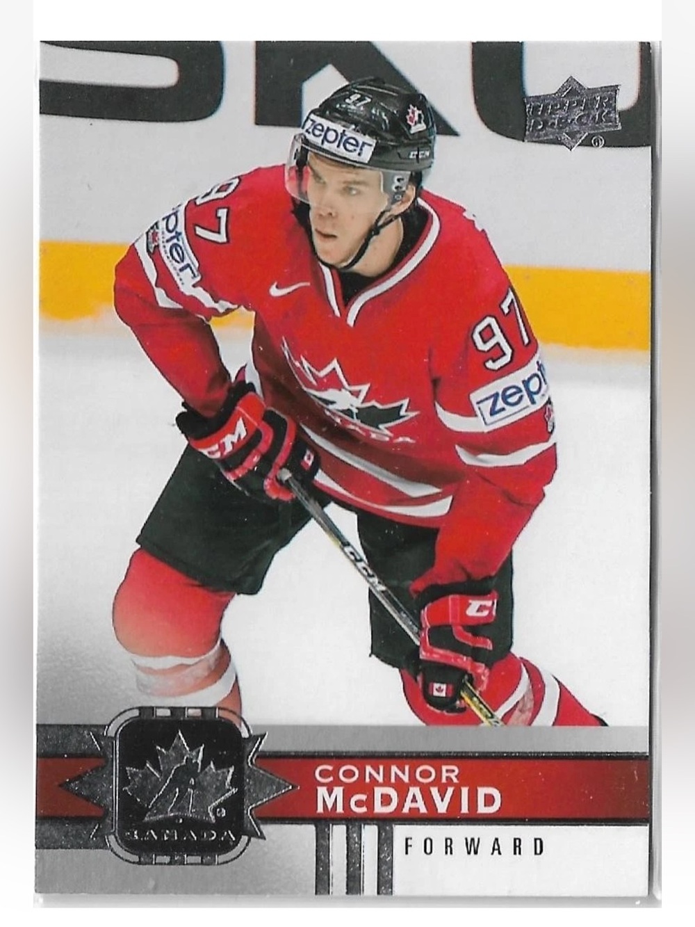 Connor McDavid 2017/18 Upper Deck Team Canada Edmonton Oilers Hockey Card